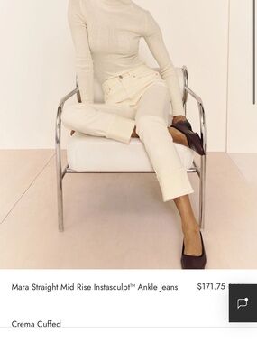 DL 1961 Mara Straight Mid-Rise Instasculpt Ankle Jeans